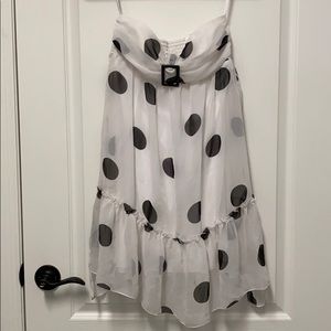 Strapless Polk Dot Dress
